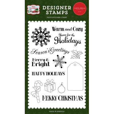 Carta Bella White Christmas Clear Stamps - Home For The Holidays